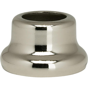 Satco 90-2212 Flanged Steel Neck 1/2" Height 7/8" Bottom Nickel Plated Finish