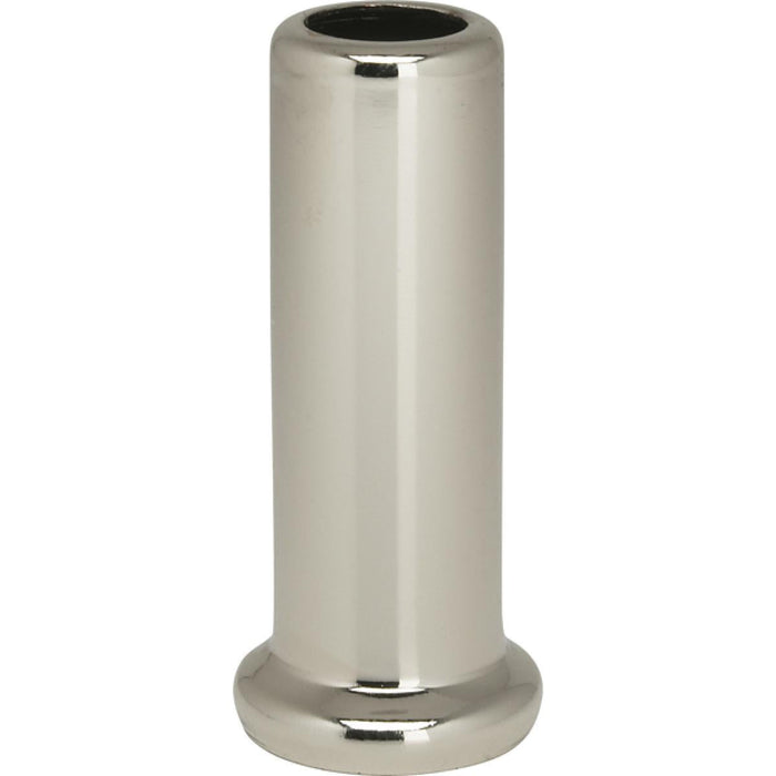 Satco 90-2218 Flanged Steel Neck 2" Height 7/8" Bottom Nickel Plated Finish