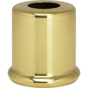 Satco 90-2223 Solid Brass Spacer 7/16" Hole 1" Height 7/8" Diameter 1" Base Diameter Polished And Lacquered