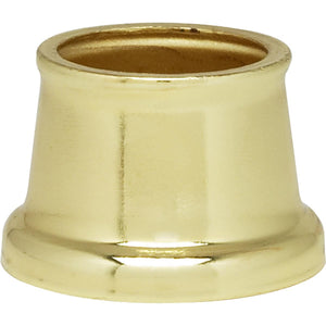 Satco 90-2232 Flanged Steel Necks 9/16" Hole 9/16" Height 11/16" Top 7/8" Bottom Brass Plated Finish