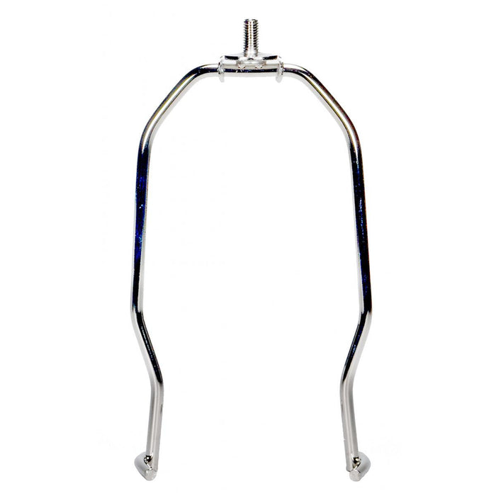 Satco 90-2247 Heavy Duty Harp Polished Nickel Finish 6" Height 1/4-27 Thread