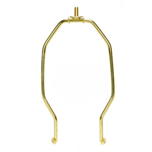 Satco 90-2248 Heavy Duty Harp Polished Brass Finish 7" Height 1/4-27 Thread