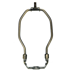 Satco 90-2264 Heavy Duty Harp Antique Brass Finish 6" Height 1/8 IP Saddle 1/4-27 Thread 125 Carton