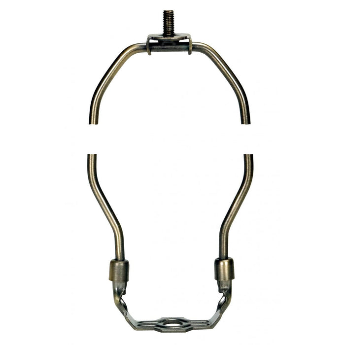 Satco 90-2268 Heavy Duty Harp Antique Brass Finish 10" Height 1/8 IP Saddle 1/4-27 Thread 125 Carton