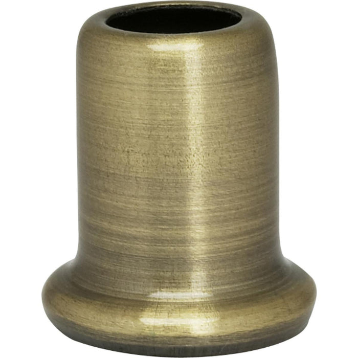 Satco 90-2272 Flanged Steel Neck 1" Height 7/8" Bottom Antique Brass Finish