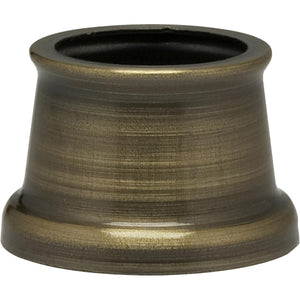 Satco 90-2276 Flanged Steel Neck 9/16" Hole 9/16" Height 11/16" Top 7/8" Bottom Antique Brass Finish