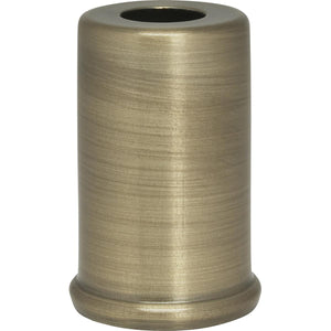 Satco 90-2283 Steel Spacer 7/16" Hole 1-1/2" Height 7/8" Diameter 1" Base Diameter Antique Brass Finish