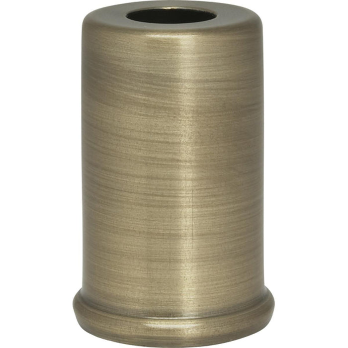 Satco 90-2283 Steel Spacer 7/16" Hole 1-1/2" Height 7/8" Diameter 1" Base Diameter Antique Brass Finish