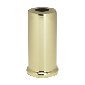Satco 90-2285 Steel Spacer 7/16" Hole 2" Height 7/8" Diameter 1" Base Diameter Brass Plated Finish