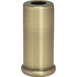 Satco 90-2287 Steel Spacer 7/16" Hole 2" Height 7/8" Diameter 1" Base Diameter Antique Brass Finish