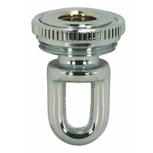 Satco 90-2300 1/4 IP Cast Brass Screw Collar Loops with Ring 1/4 IP Fits 1" Canopy Hole Ring