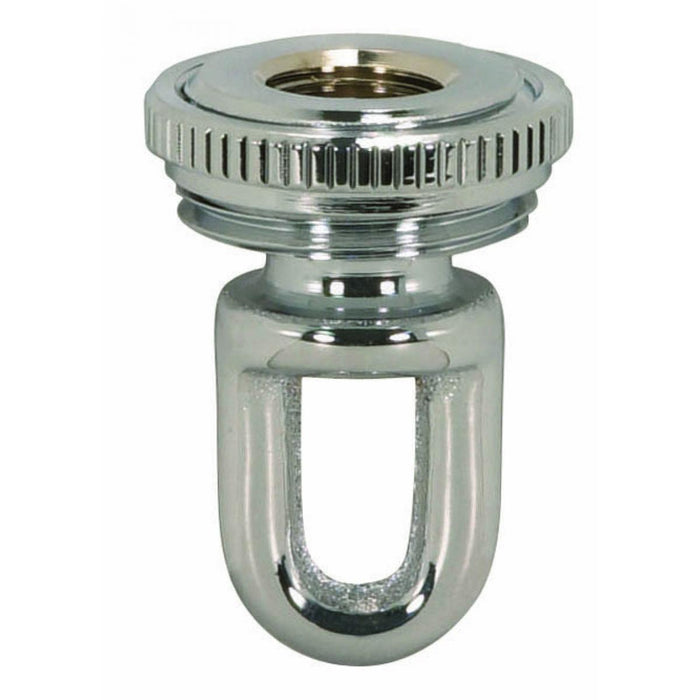 Satco 90-2300 1/4 IP Cast Brass Screw Collar Loops with Ring 1/4 IP Fits 1" Canopy Hole Ring