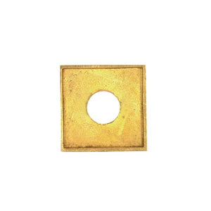 Satco 90-2318 Solid Brass Square Check Ring 1/8 IP Slip 3/4" Polished Finish