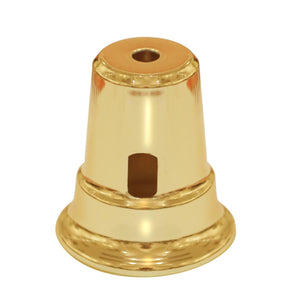 Satco 90-2353 Heavy Duty Cup For Swing Arm Lamps Polished Brass Finish 2-1/2" Height 2-1/4" Diameter