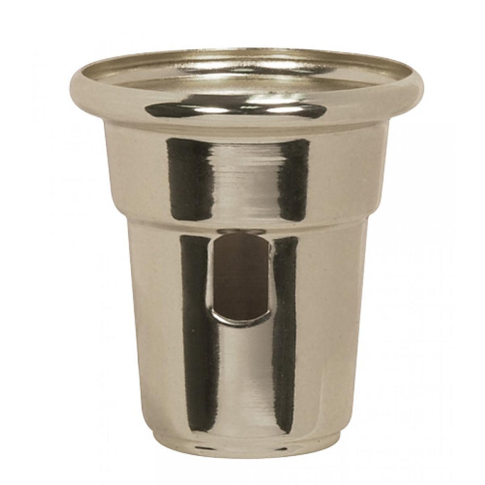 Satco 90-2354 Heavy Duty Cup For Swing Arm Lamps Nickel Finish 2-1/2" Height 2-1/4" Diameter