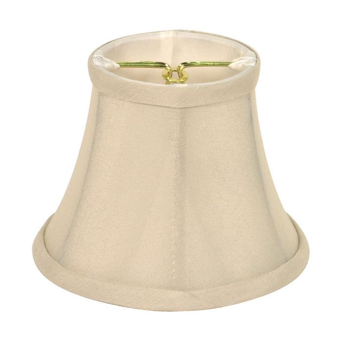 Satco 90-2361 Clip On Shade Ivory Shantung 3" Top 5" Bottom 4-1/4" Side