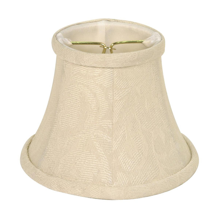 Satco 90-2362 Clip On Shade Ivory Floral 3" Top 5" Bottom 4-1/4" Side