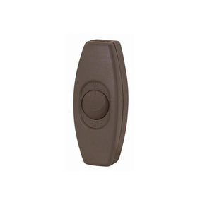 Satco 90-2370 Feed Thru Rocker Switch For 18/2 SPT-2 3A-120V Brown Finish