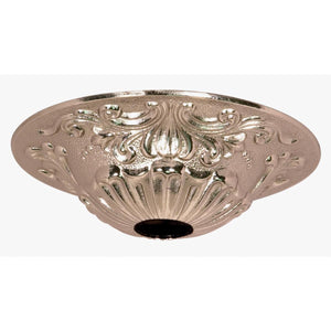 Satco 90-2384 Cast Brass Canopy Polished Nickel Finish 5-1/2" Diameter 1-1/16" Center Hole 1-1/2" Height