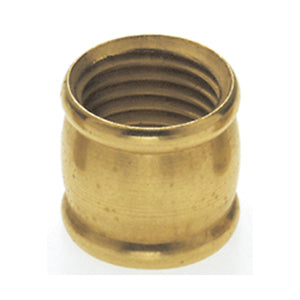 Satco 90-241 Brass Coupling 1/2" Long 1/4 IP Burnished And Lacquered