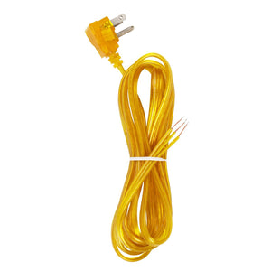 Satco 90-2437 Flat Plug Cord Set 18/3 SPT-2-105C Molded Plug - Tinned Tips - 3/4" Strip with 3" Slit No Hank - 100 Ctn. 10 Ft.
