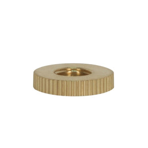 Satco 90-2441 Knurl Solid Brass Check Ring 1/8 IP Tapped 1-1/4" Diameter