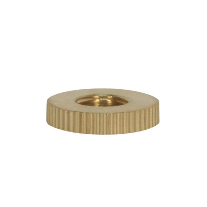 Satco 90-2441 Knurl Solid Brass Check Ring 1/8 IP Tapped 1-1/4" Diameter