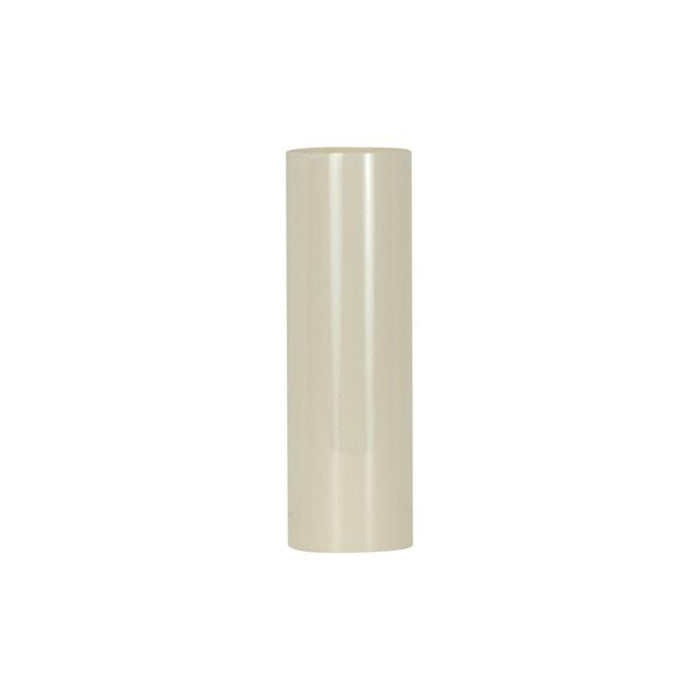 Satco 90-2446 Plastic Candle Cover Cream Plastic 1-3/16" Inside Diameter 1-1/4" Outside Diameter 4" Height