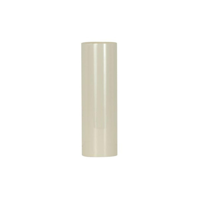 Satco 90-2448 Plastic Candle Cover Cream Plastic 1-3/16" Inside Diameter 1-1/4" Outside Diameter 12" Height