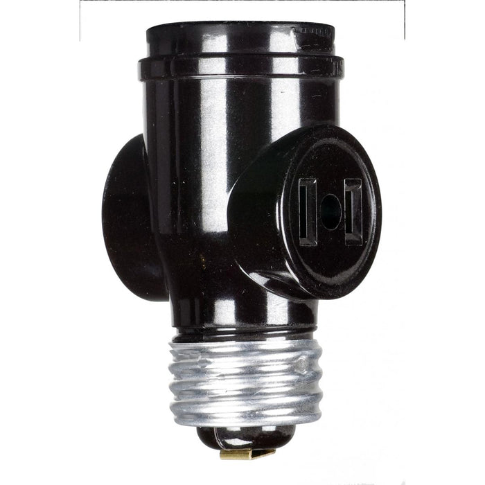 Satco 90-2449 Medium Base Keyless Current Tap Brown Finish 660W 125V