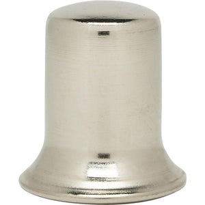 Satco 90-2454 Steel Finial 1/4-27 1" Diameter Nickel Plated