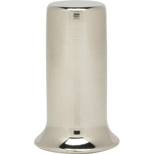 Satco 90-2455 Steel Finial 1/4-27 1-1/2" Diameter Nickel Plated