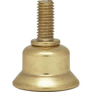 Satco 90-2458 Steel Riser 1/4-27 Brass Plated 1/2" Height