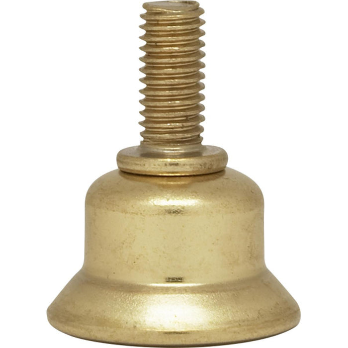 Satco 90-2458 Steel Riser 1/4-27 Brass Plated 1/2" Height