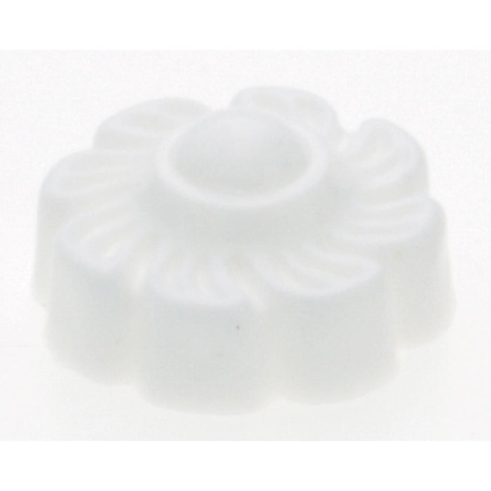 Satco 90-245 Plastic Lock-Up Caps 1/8 IP White Finish With Pull Chain Hole 1" Diameter