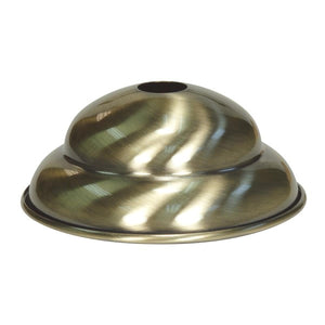 Satco 90-2492 Antique Brass Finish w/Matching Screw Collar Loop Diameter 5-1/2" Center Hole 11/16" Height 2-1/4"