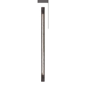 Satco 90-2509 Steel Pipe 1/8 IP Raw Steel Finish 8" Length 3/4" x 3/4" Threaded On Both Ends