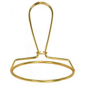 Satco 90-2535 Bulb Clip 1/4-27 3" Diameter Ring With Bulb Clip Brass Plated Finish
