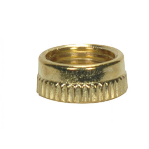Satco 90-2583 Knurled Nut For Switches Brass For Rotary And Push