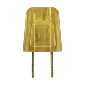 Satco 90-2617 Quick Connect Plug Polarized 18/2 SPT-2 6A-125V Gold Finish