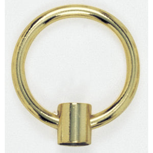 Satco 90-263 2" Die Cast Fixture Loop 1/8 IP With Wireway 20lbs Max Brass Plated Finish