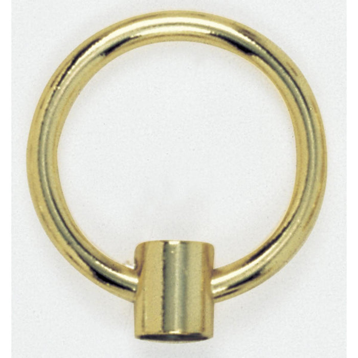 Satco 90-263 2" Die Cast Fixture Loop 1/8 IP With Wireway 20lbs Max Brass Plated Finish