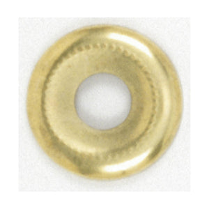 Satco 90-388 Beaded Steel Check Ring 1/8 IP Slip Brass Plated Finish 1-1/8" Diameter