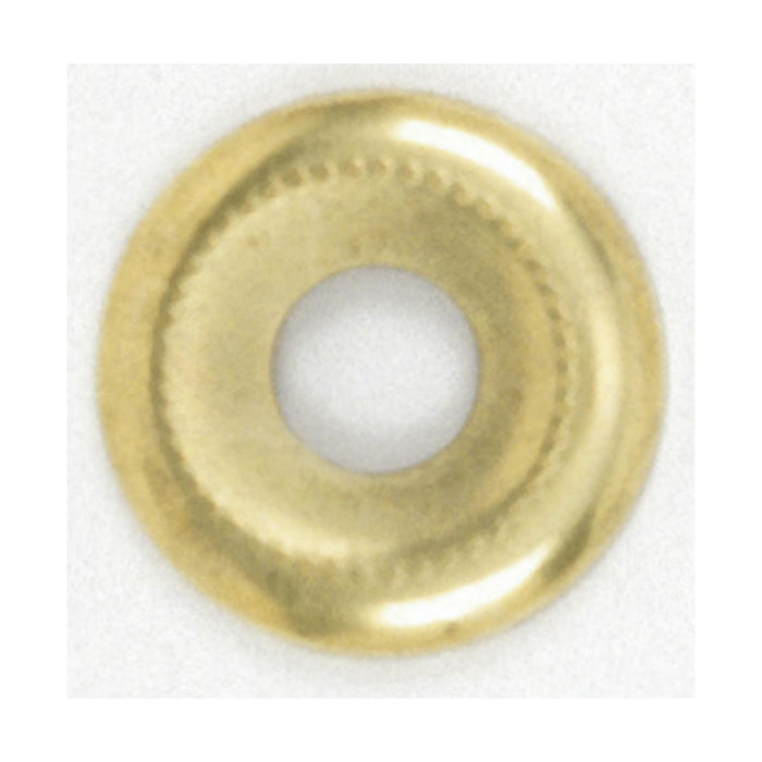Satco 90-388 Beaded Steel Check Ring 1/8 IP Slip Brass Plated Finish 1-1/8" Diameter