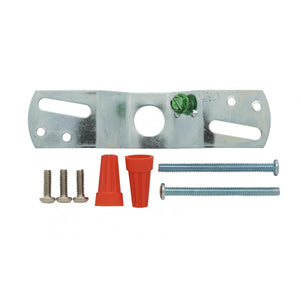 Satco 90-431 4" Wired Holder White Finish Includes Hardware 60W Max