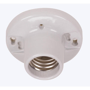 Satco 90-483 Keyless Porcelain Mogul Base Lamp Holder