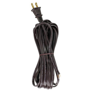 Satco 90-496 18/2 SPT-2-105C All Cord Sets - Molded Plug - Tinned Tips 3/4' Strip with 2' Slit 50 Ctn.20 Ft.