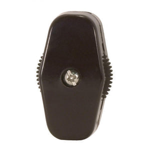 Satco 90-506 On-Off Cord Switch For 18/2 SPT-1 6A-125V, 3A-250V, 3A-120V, 3A-125V Brown Finish