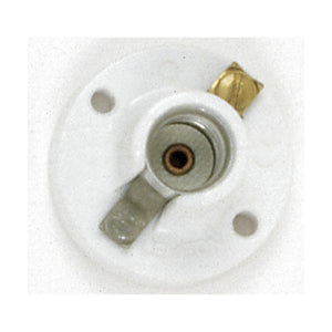 Satco 90-532 Candelabra Base Plastic Receptacle 7/8" Height 1-3/8" Diameter Screw Holes 1-1/8" CC 75W 125V