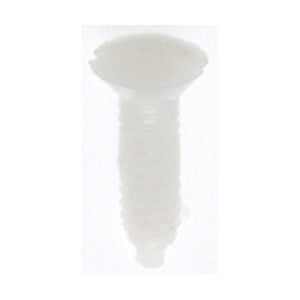 Satco 90-537 Plastic Switchplate Screw 6/32 White Plastic 1/2" Length